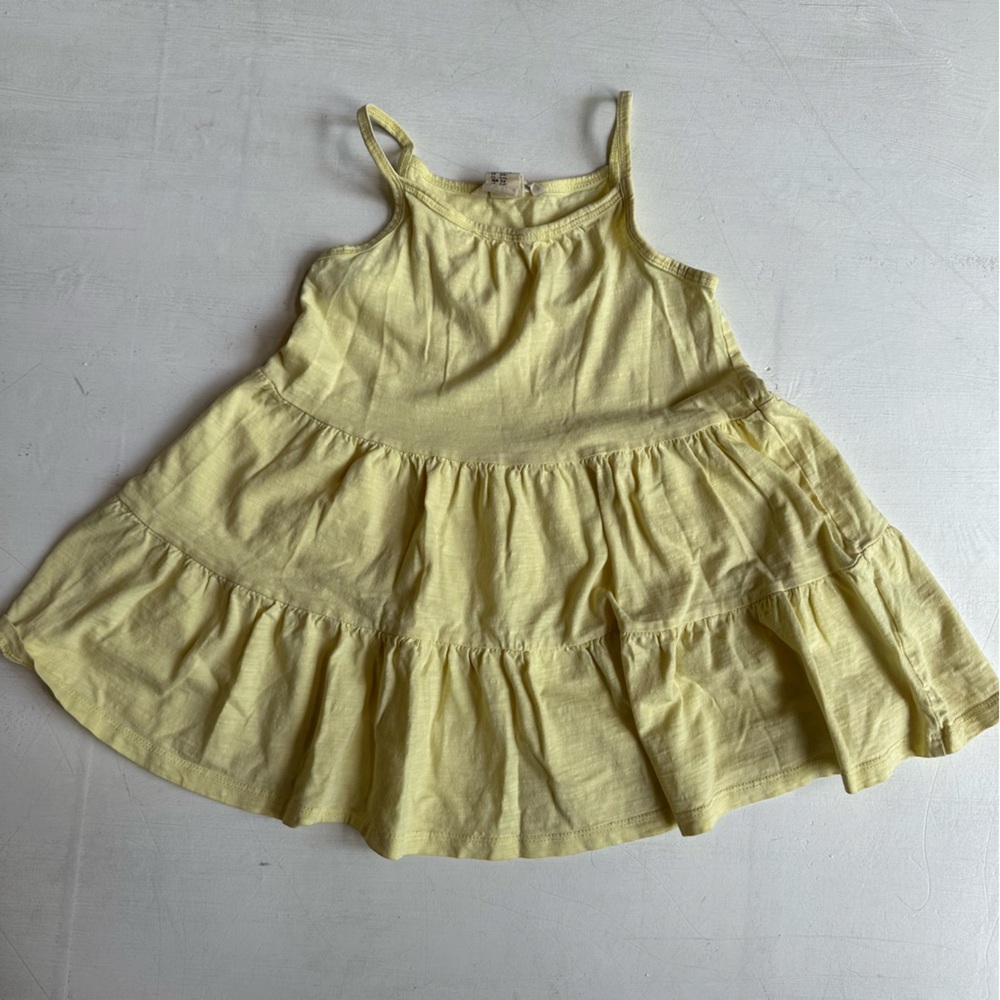 Bundle Tahari Light Pink Ruffled Dress and H&M Yellow Tiered Dress - Picture 6 of 8